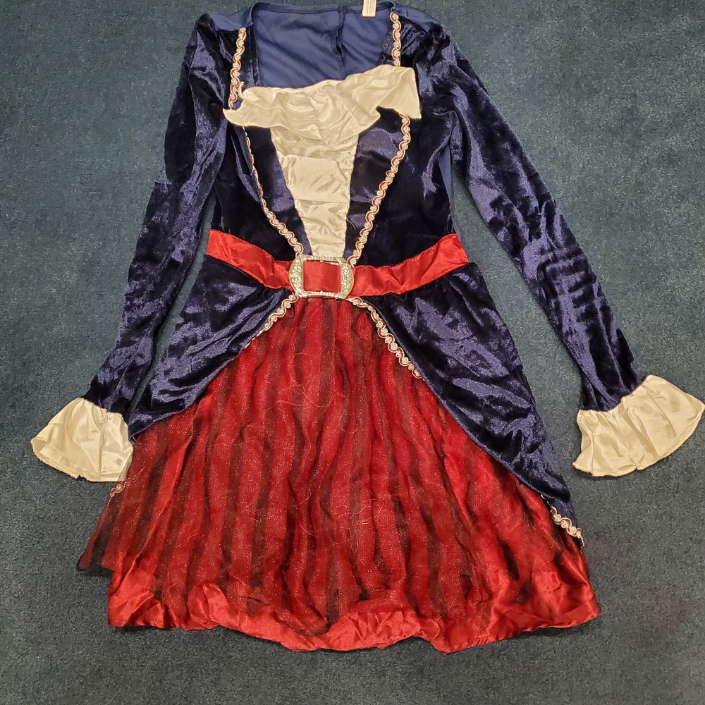 LG Navy and Red Pirate Costume for Kids